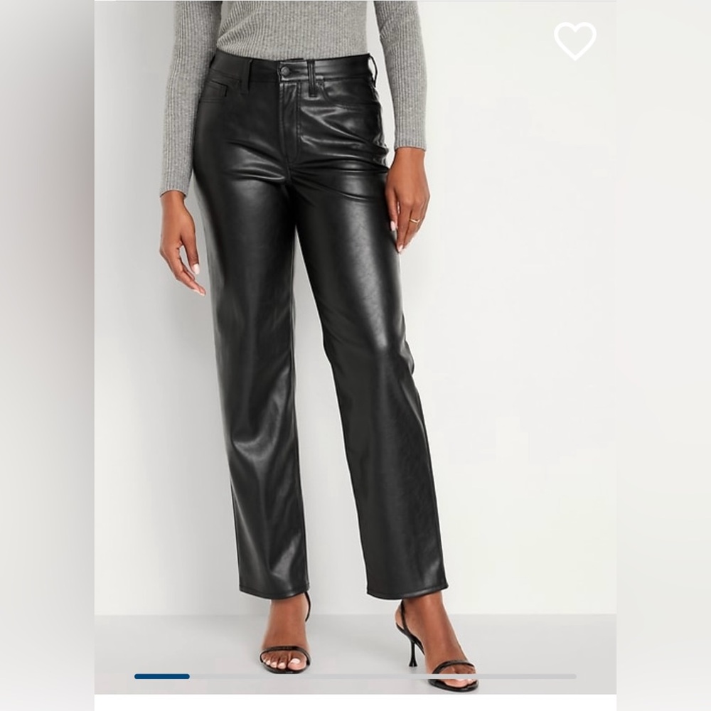 High Wasted OG Loose Faux Leather Pants